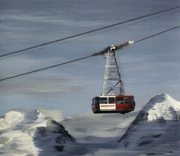 Gondola 2013 oil on wood 87 x 100 cm - Jan Ros 