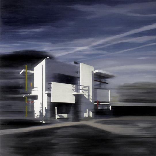 RS House 2010 oil on wood 150 x 150 cm - Jan Ros 