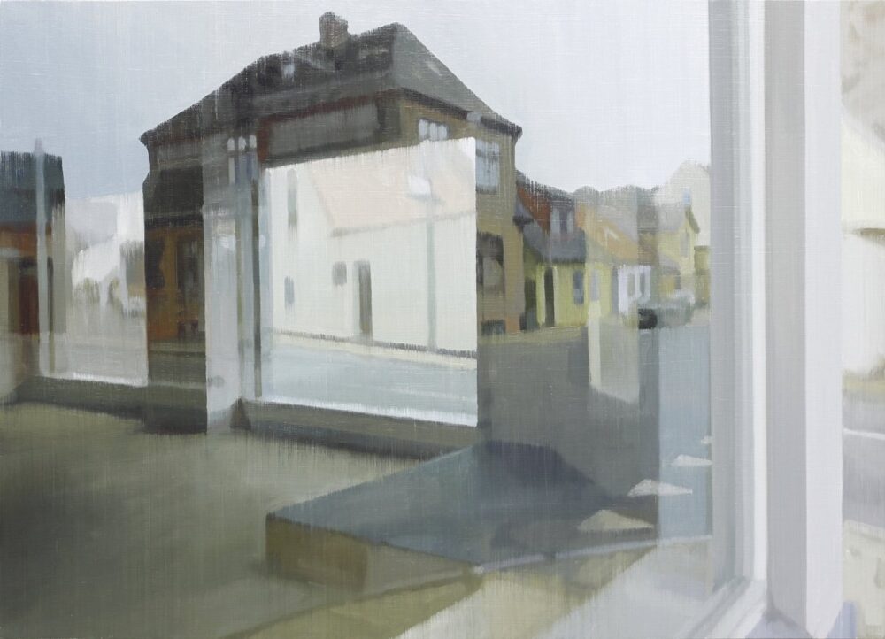 Empty Shop 2021 oil on wood 46,5 x 64,5 cm