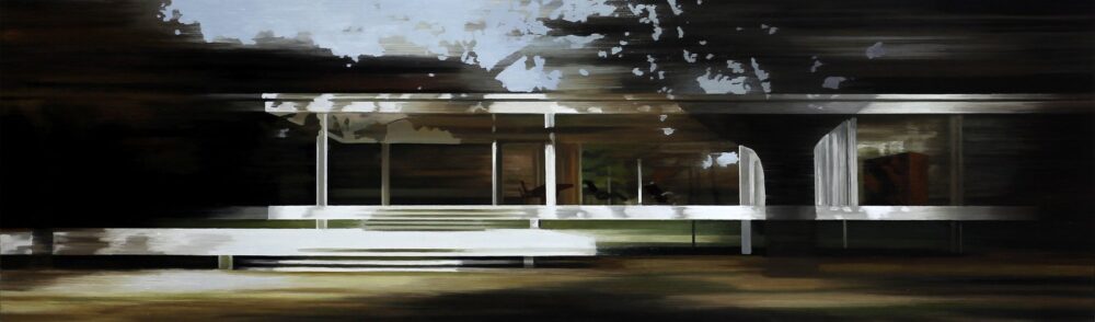 FH 2020 oil on wood 47 x 160 cm