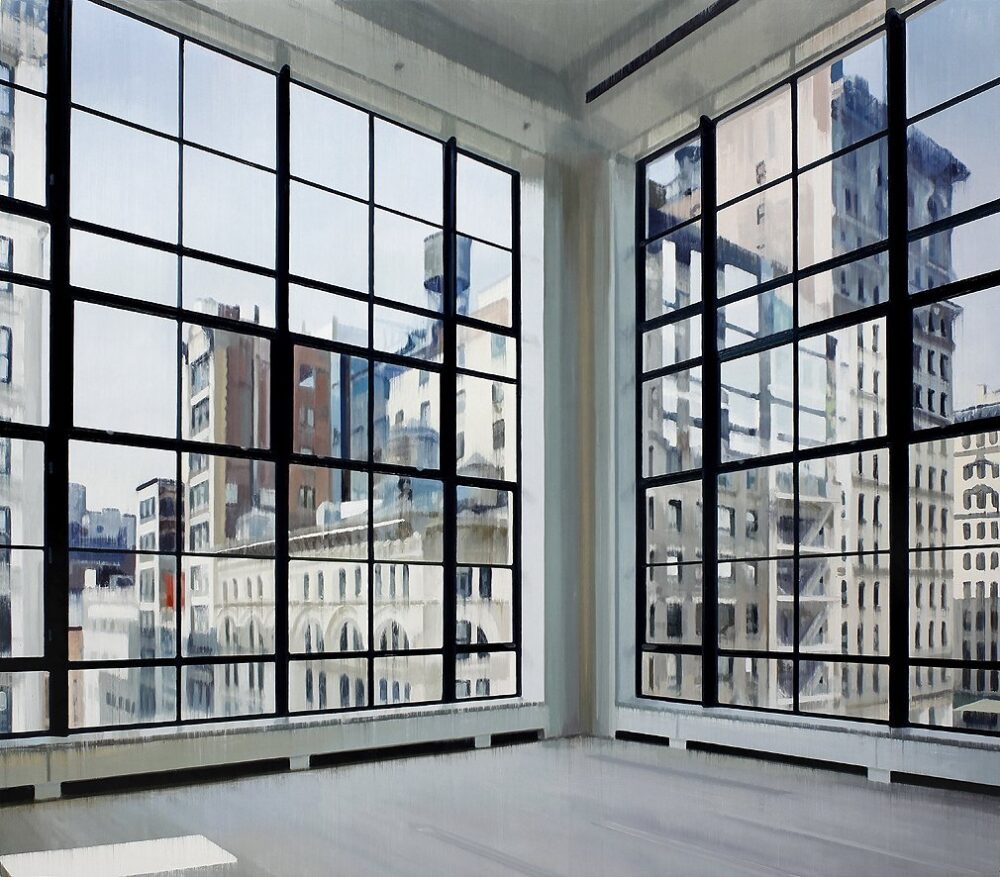 Fifth Avenue 2017 oil on wood 164 x 187 cm