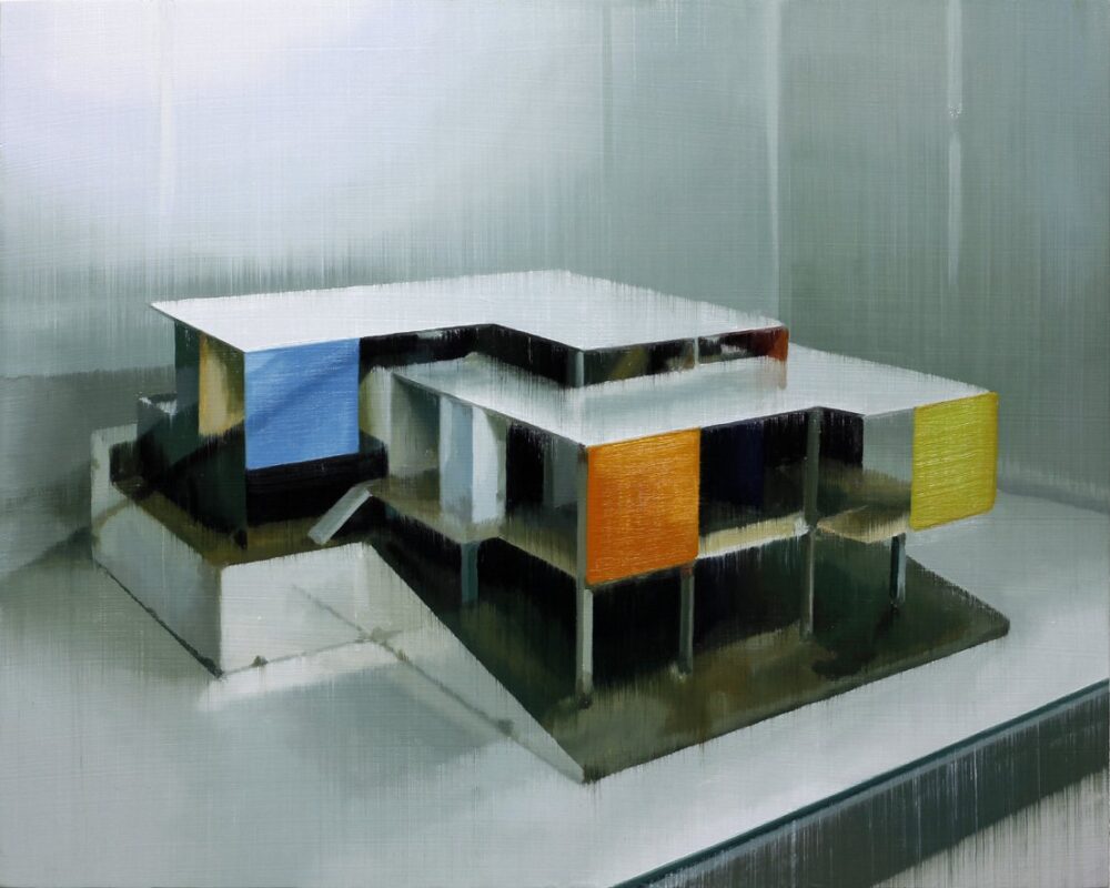 Model 2024 oil on wood 42 x 52,5