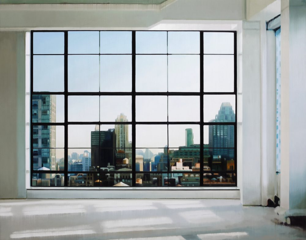 Renovation 2026 oil on wood 132 x 168 cm